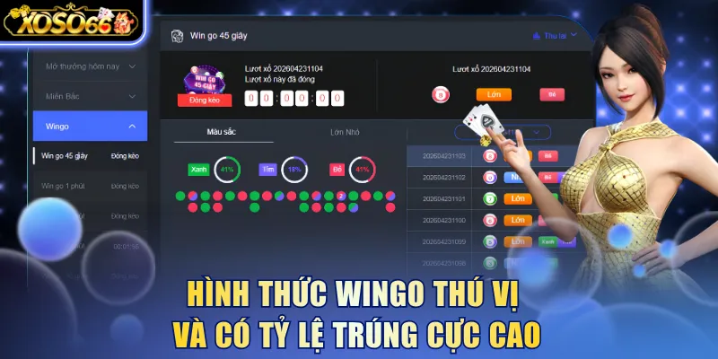 Hình thức Wingo thú vị và có tỷ lệ trúng cực cao